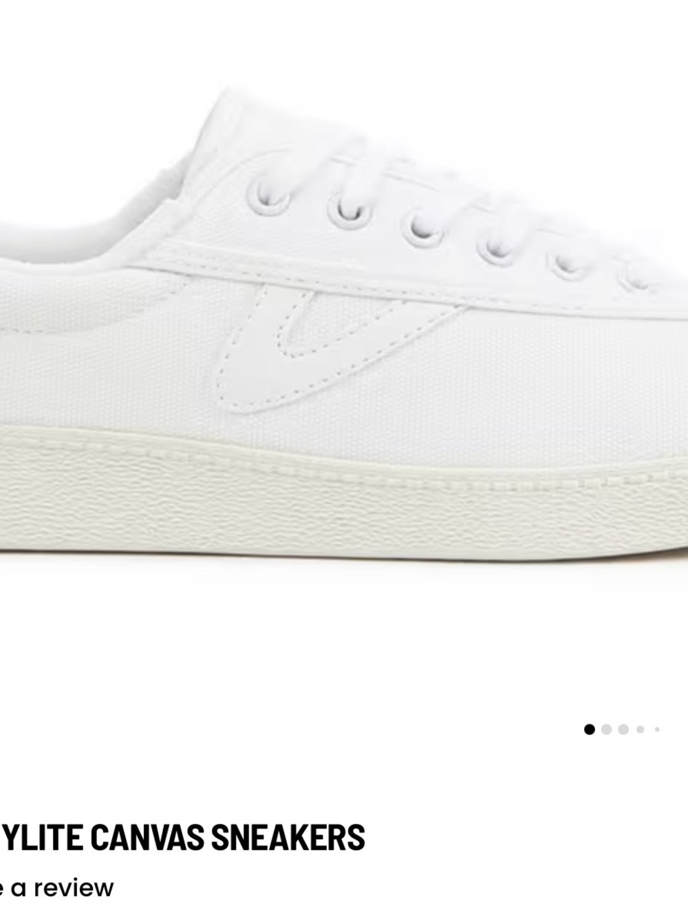 Tretorn White Low-Top Canvas Sneakers